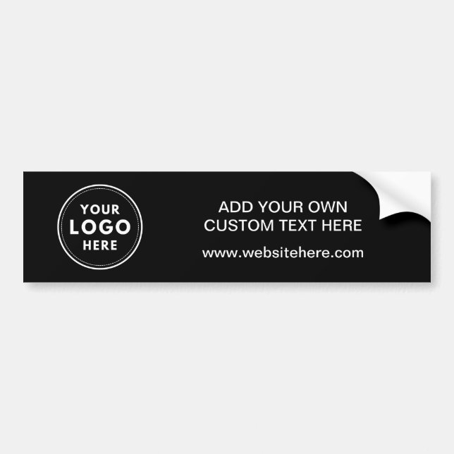 Adesivo Para Carro Texto Simples de Logo Preto (Frente)