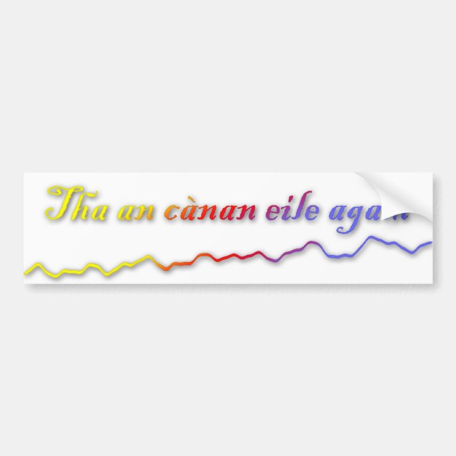 Adesivo Para Carro Tha um agam eile cànan (Frente)