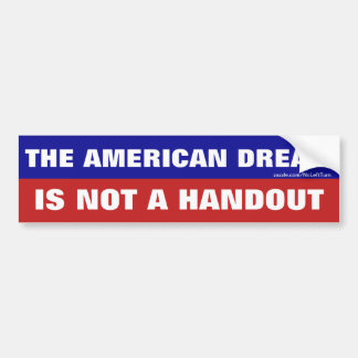 Adesivo Para Carro The American Dream Is Not A Handout