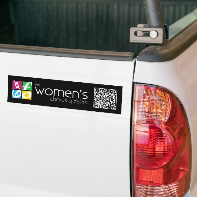 Adesivo Para Carro The Women's Chorus of Dallas Logo QR Code (No caminhão)