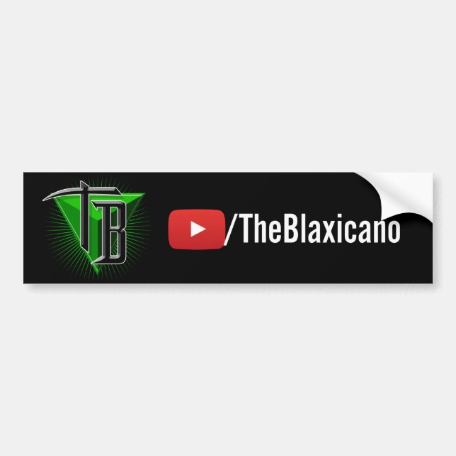 Adesivo Para Carro TheBlaxicano URL/Logo - Autocolante no vidro (Frente)