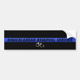Adesivo Para Carro Thin Blue Line Knucklehead Removal Service