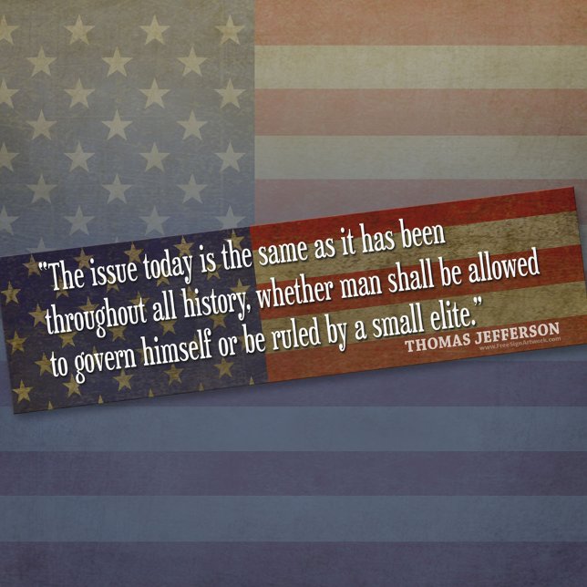 Adesivo Para Carro Thomas Jefferson Bumper Stickers (Thomas Jefferson Bumper Sticker)
