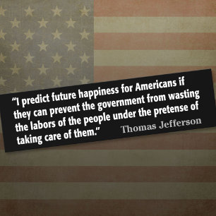 Adesivo Para Carro Thomas Jefferson Cote: Eu prevejo a felicidade fut