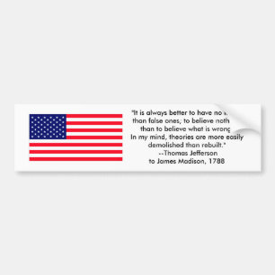 Adesivo Para Carro Thomas Jefferson - É sempre melhor
