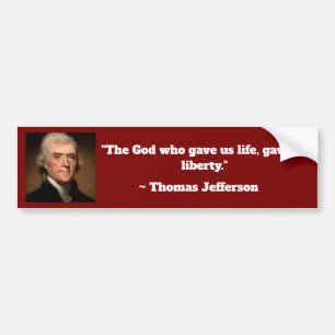 Adesivo Para Carro Thomas Jefferson Life Liberty Cote Apontado