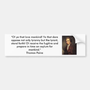 Adesivo Para Carro Thomas Paine - senso comum