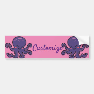 Adesivo Para Carro Thunder_Cove de Octopus Roxo de Cubo