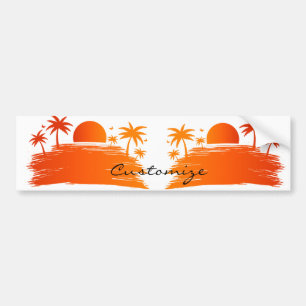 Adesivo Para Carro Thunder_Cove do Sunset da Praia