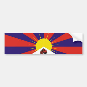 Adesivo Para Carro Tibetano Flag Bumpersticker