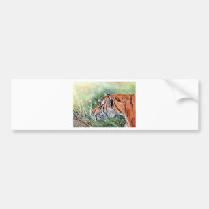Adesivo Para Carro Tiger caminhando pela selva
