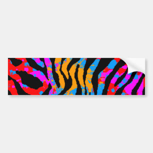 Adesivo Para Carro Tigre de Tigre de Pintura Splatter 80s