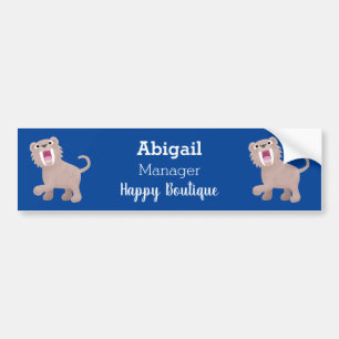 Adesivo Para Carro Tigre Smilodon de Tigre Sorridona Cute Saber