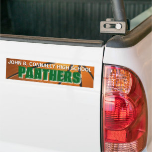 Adesivo Para Carro Time de Basquete Verde Personalizado Ensino Médio