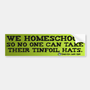 Adesivo Para Carro Tinfoil de Homeschool