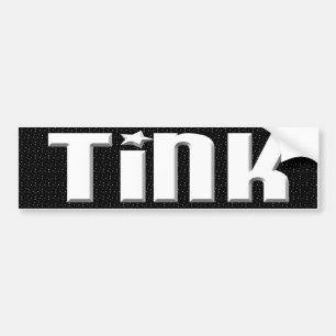 Adesivo Para Carro Tink estrelas pretas & brancas de Bumpersticker -