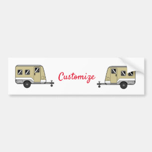 Adesivo Para Carro Tiny Tan Caravan Camper Thunder_Cove  