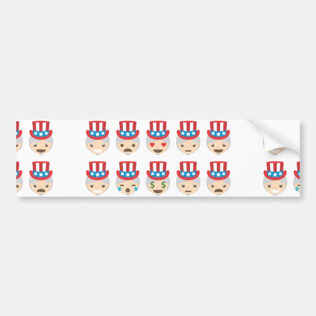 Adesivo Para Carro tio sam emoji (Frente)
