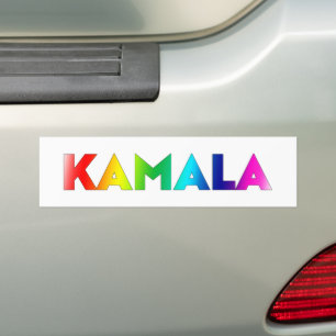 Adesivo Para Carro Tipografia de cores moderna do arco-íris de Kamala