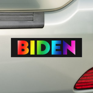 Adesivo Para Carro Tipografia do arco-íris Biden orgulho lgbtq negra