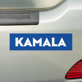 Adesivo Para Carro Tipografia moderna e azul de Kamala e branca