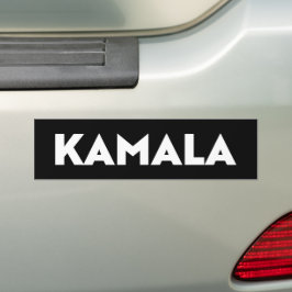 Adesivo Para Carro Tipografia moderna e negra do Kamala e branca