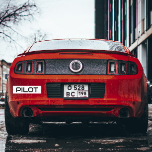 Adesivo Para Carro Tipografia PILOT minimalista,Personalização simple