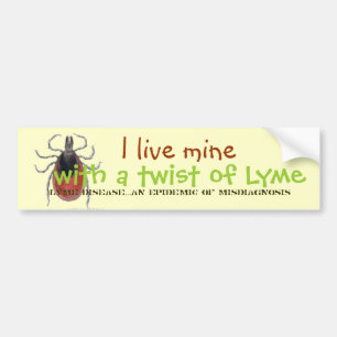 Adesivo Para Carro tiquetaque, eu vivo meus, com uma torção de Lyme