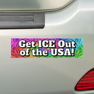 Adesivo Para Carro Tire o ICE dos EUA!