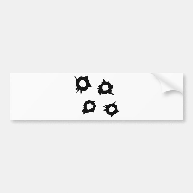 Adesivo Para Carro Tiro da arma (Frente)