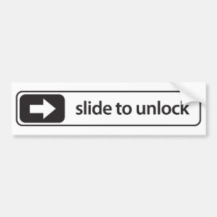 Adesivo Para Carro to slide unlock aufkleber - auto sticker -