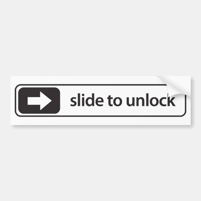 Adesivo Para Carro to slide unlock aufkleber - auto sticker - (Frente)