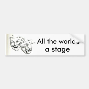 Adesivo Para Carro "Todo o mundo é um palco "
