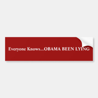 Adesivo Para Carro Todos conhece… OBAMA que ENCONTRA-SE
