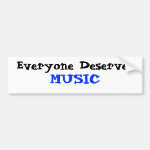 Adesivo Para Carro Todos merece a música