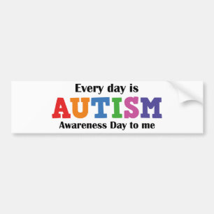 Adesivo Para Carro Todos Os Dias É Um Dia De Consciência Autista Para