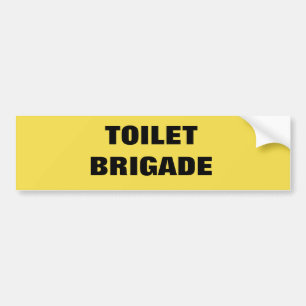 ADESIVO PARA CARRO TOILET BRIGADE