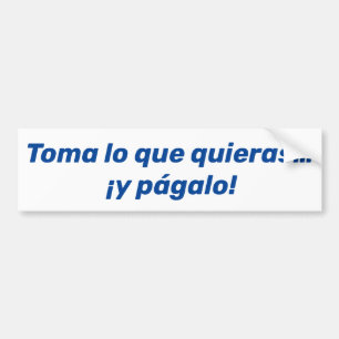 Adesivo Para Carro Toma lo que quieras, y pág também