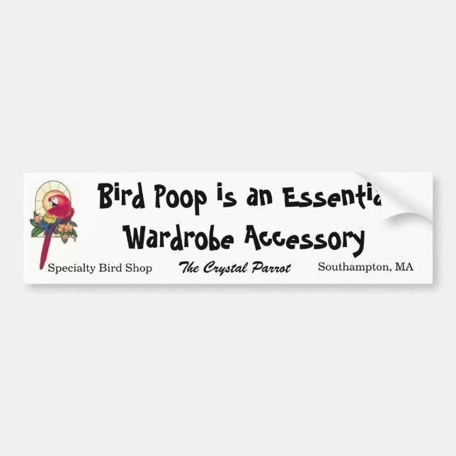 Adesivo Para Carro Tombadilho do pássaro de TCP (Frente)