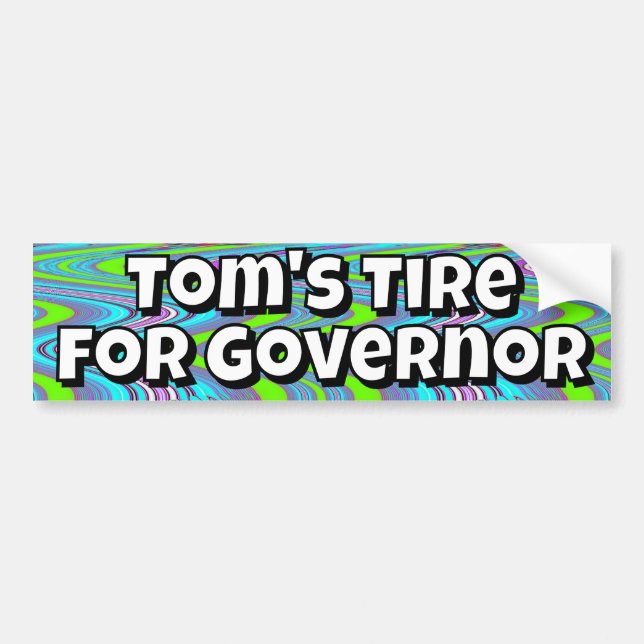 Adesivo Para Carro Tom's Tire for Governor (joke) (Frente)