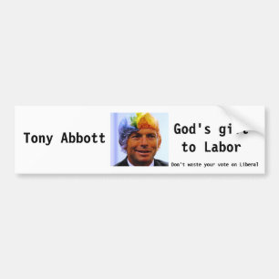 Adesivo Para Carro Tony Abbott, presente dos deuses