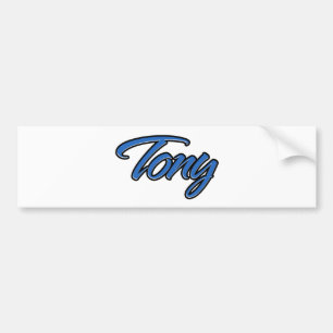 Adesivo Para Carro Tony Name blue Aufkleber Sticker Autoaufkleber