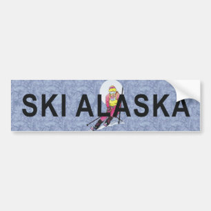 Adesivo Para Carro TOP Ski Alaska