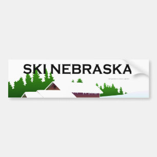 Adesivo Para Carro TOP Ski Nebraska