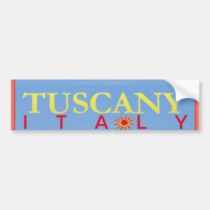 Adesivo Para Carro Toscana Itália Poster Bumpersticker