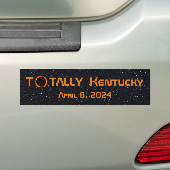 Adesivo Para Carro Totalmente Kentucky 2024 Solar Eclipse (No carro)