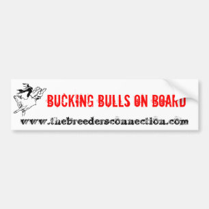ADESIVO PARA CARRO TOUROS BUCKING A BORDO