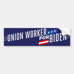 Adesivo Para Carro Trabalhador da União para o Biden 2024