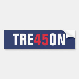Adesivo Para Carro Traição de Donald Trump 45 - acuse este palhaço