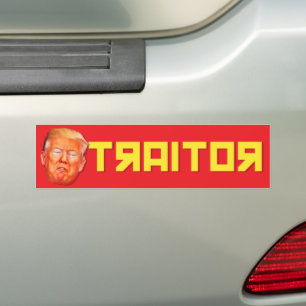 Adesivo Para Carro Traidor de Fantoche Russo Anti-Trump